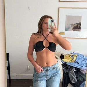 Black Bikini Top – Dippin' Daisy's, Size M